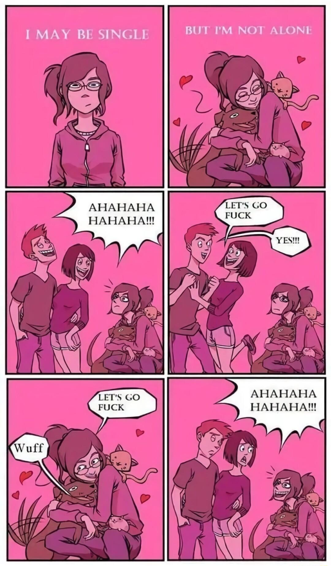 I MAY BE SINGLE BUT IM NOT ALONF AHAHAHA HAHAHA