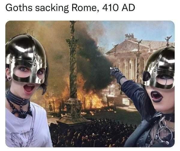 Goths sacking Rome 410 AD