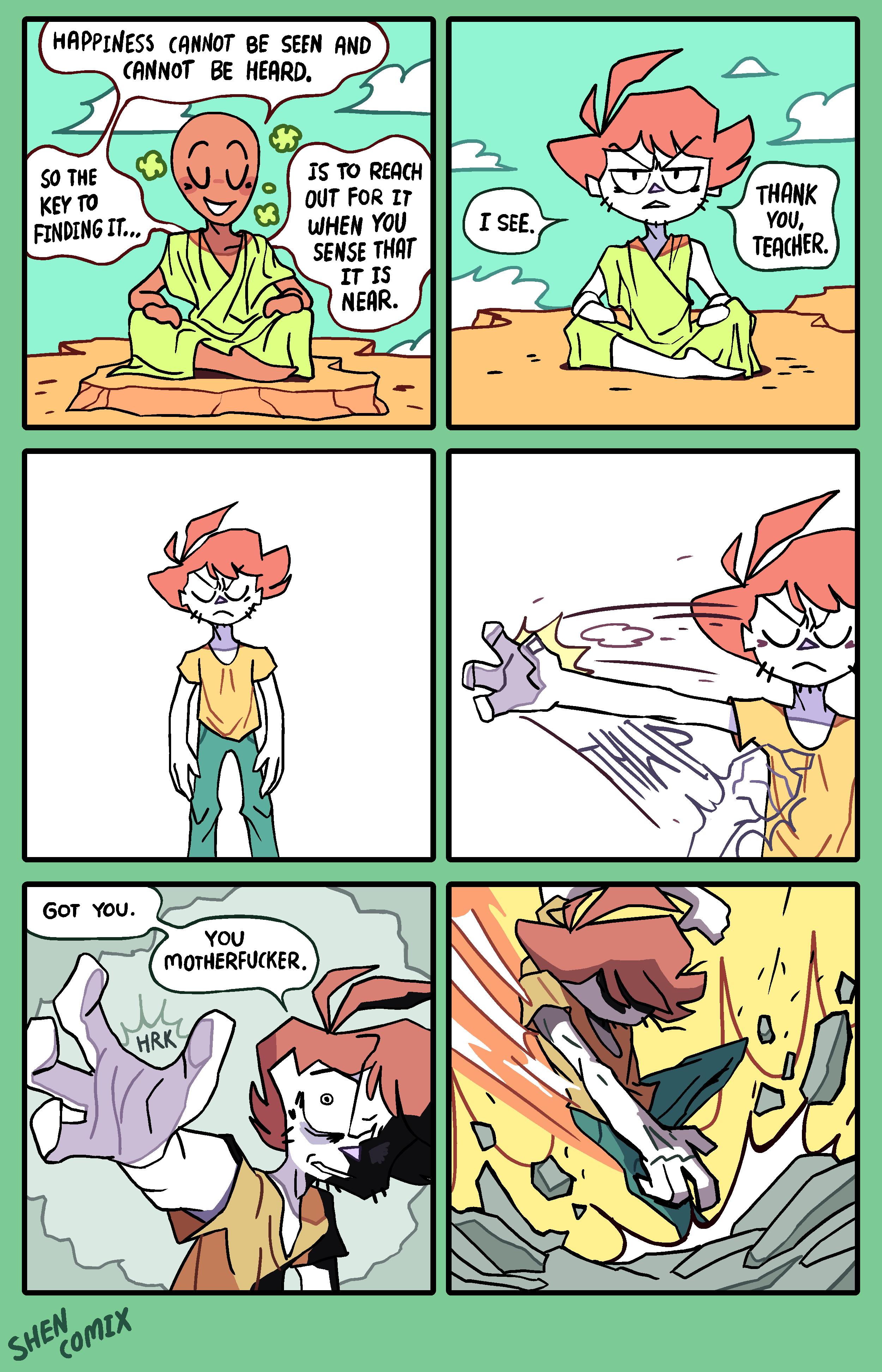 HAPPINESS CANNOT BE SEEN AND z