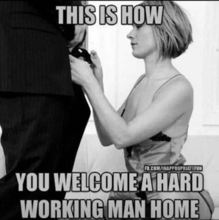 THIS IS HOW YOU WELCOME A HARD WORKING MAN HOME