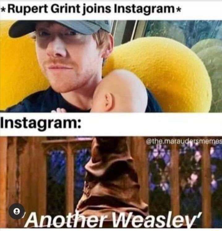 *Rupert Grint joins Instagram* Instagram: 'Another Weasley'