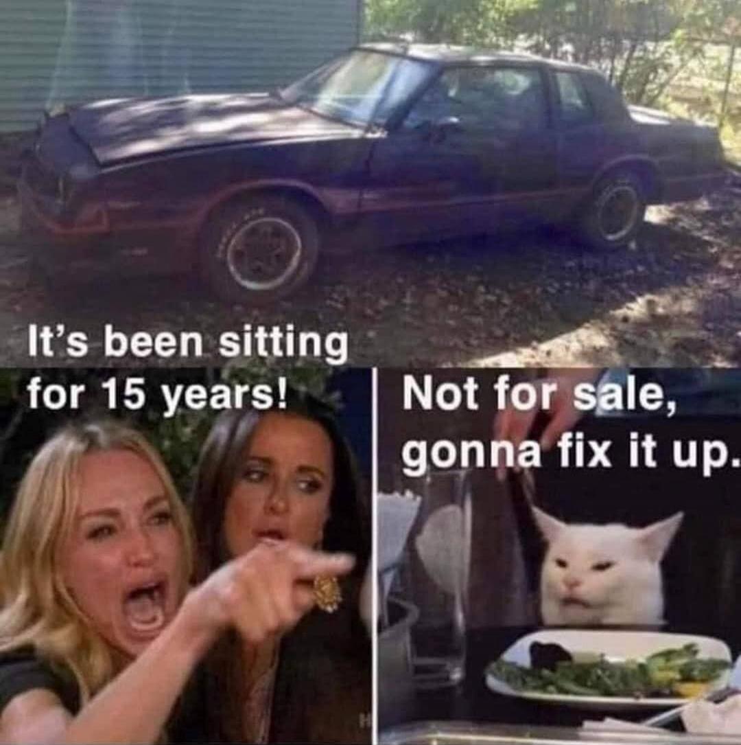 It's been sitting for 15 years! Not for sale, gonna fix it up.