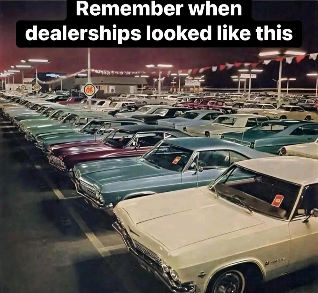 Remember when dealerships looked like this