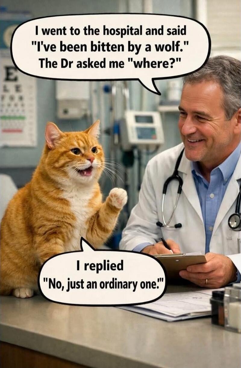 I went to the hospital and said 