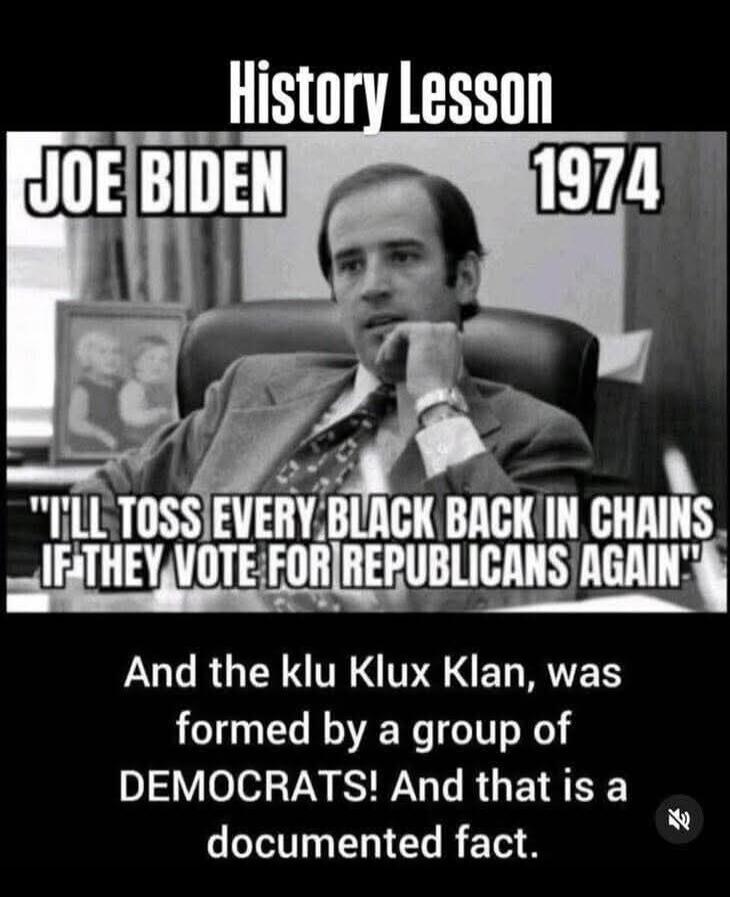 History Lesson JOE BIDEN 1974 