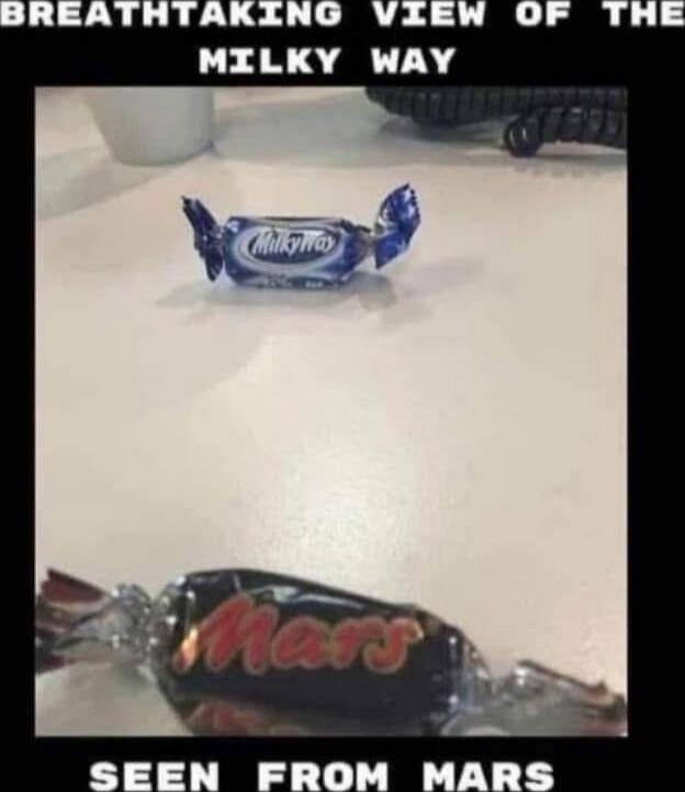 BREATHTAKING VIEW OF THE MILKY WAY

SEEN FROM MARS