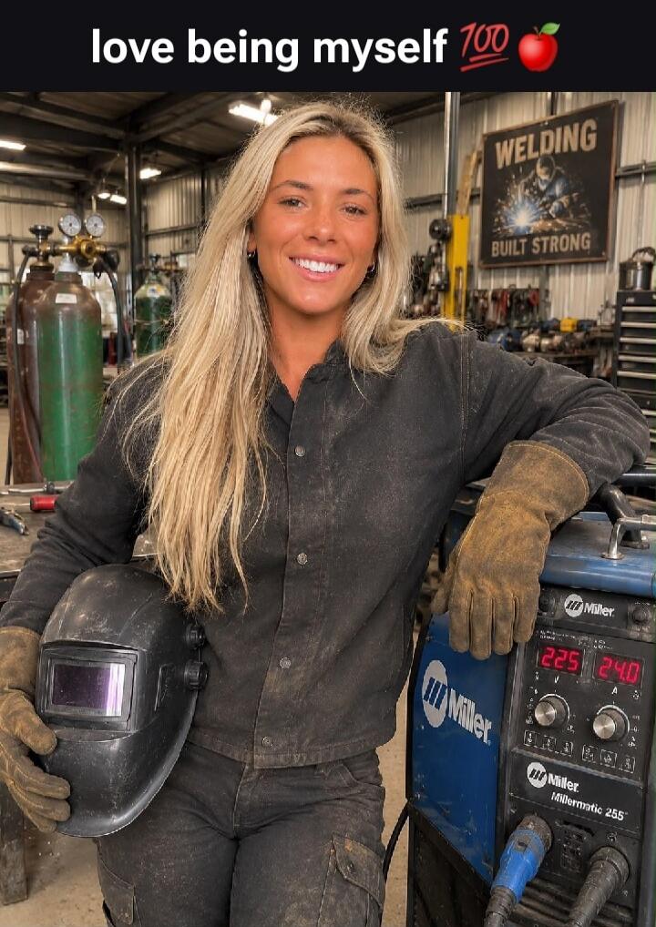 love being myself 💯🍎 WELDING BUILT STRONG Miller Millermatic 255