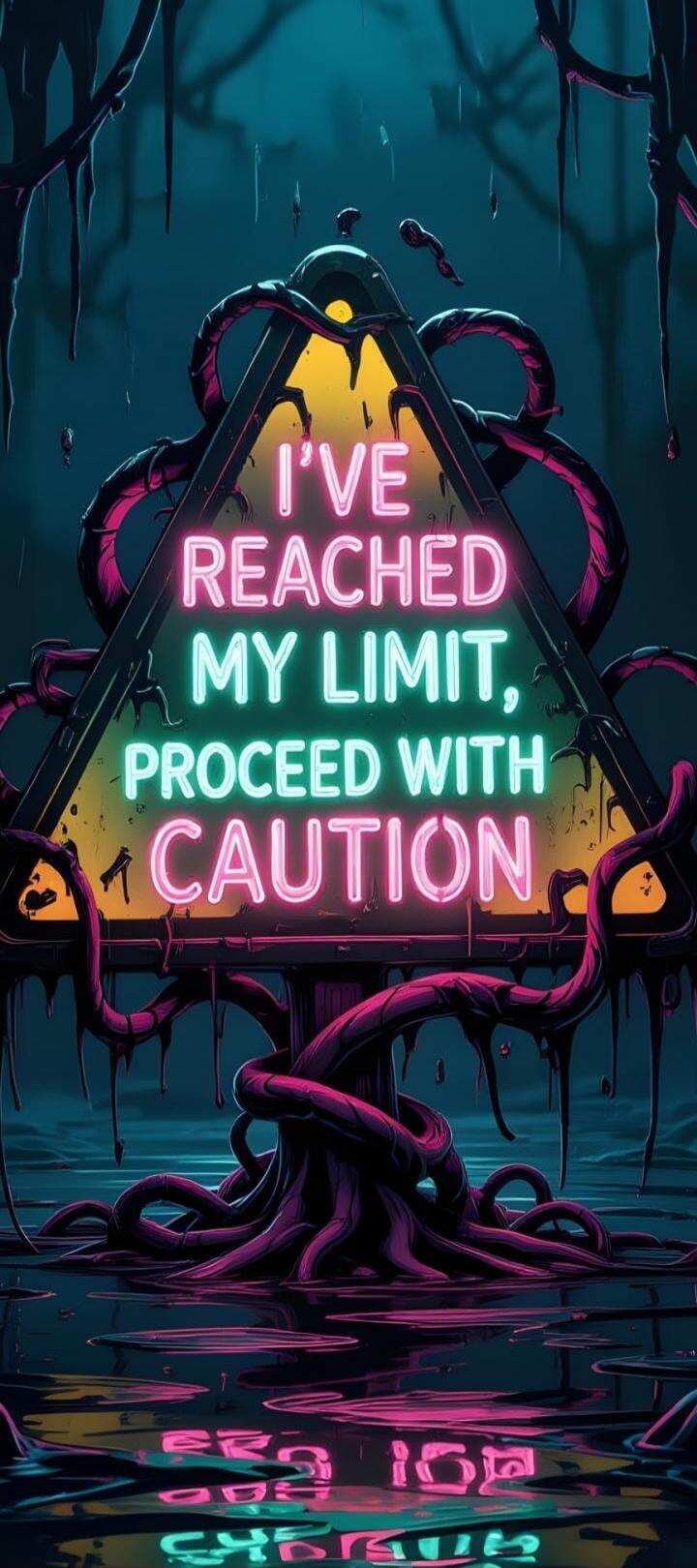 I'VE REACHED MY LIMIT, PROCEED WITH CAUTION