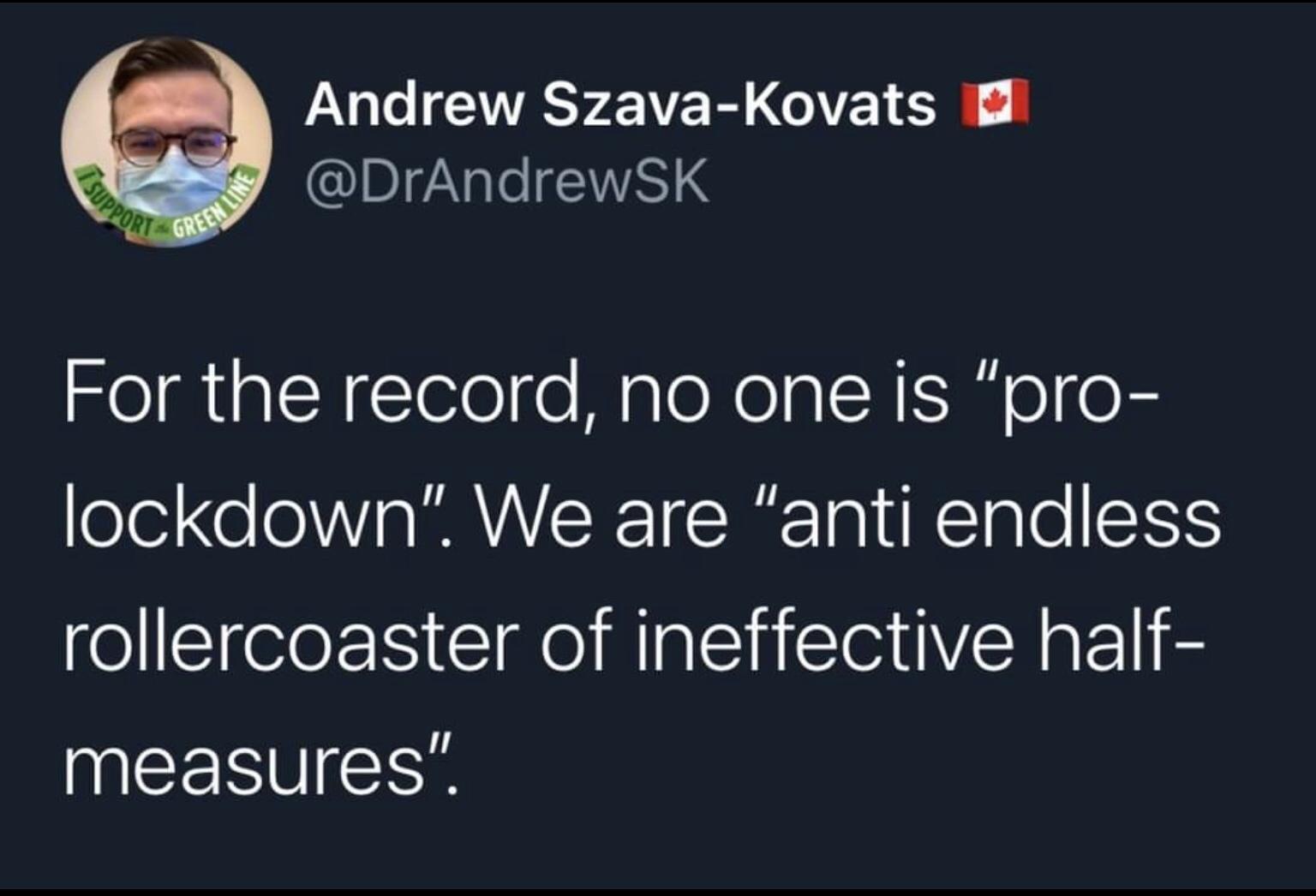 Andrew Szava Kovats ID7ale LWVAS 4 For the record no one is pro oe e g BASTT STl A RET A0 SISS rollercoaster of ineffective half NEENVERY