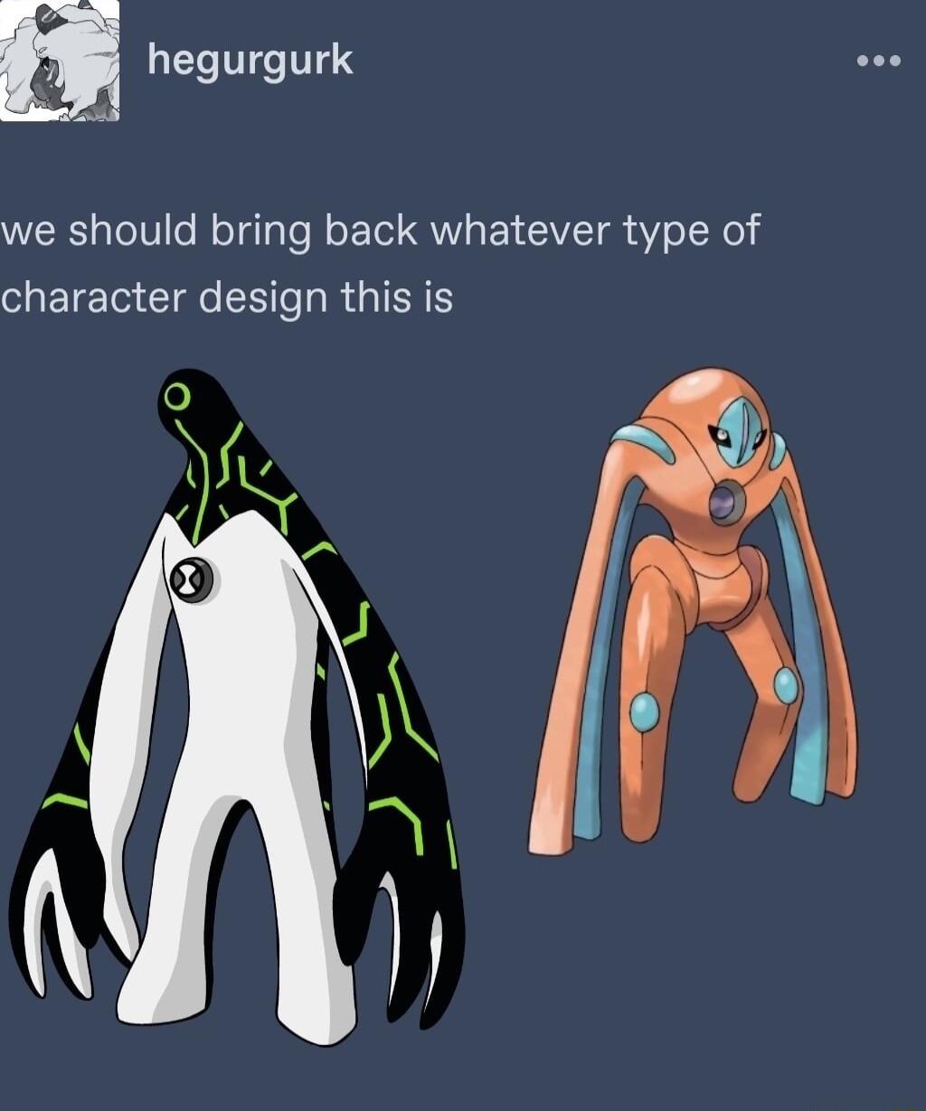 LECTTGTTES e we should bring back whatever type of character design this is