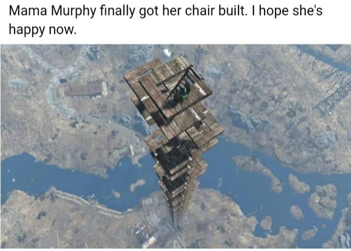 Mama Murphy finally got her chair built hope shes happy now