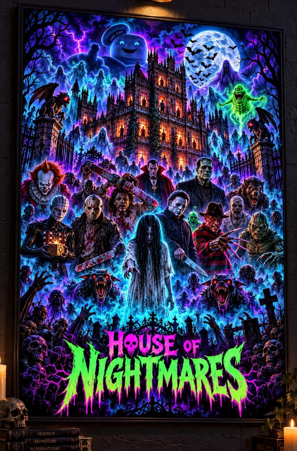 STAY PUFT HOUSE OF NIGHTMARES HORROR MONSTERS SUPERNATURAL