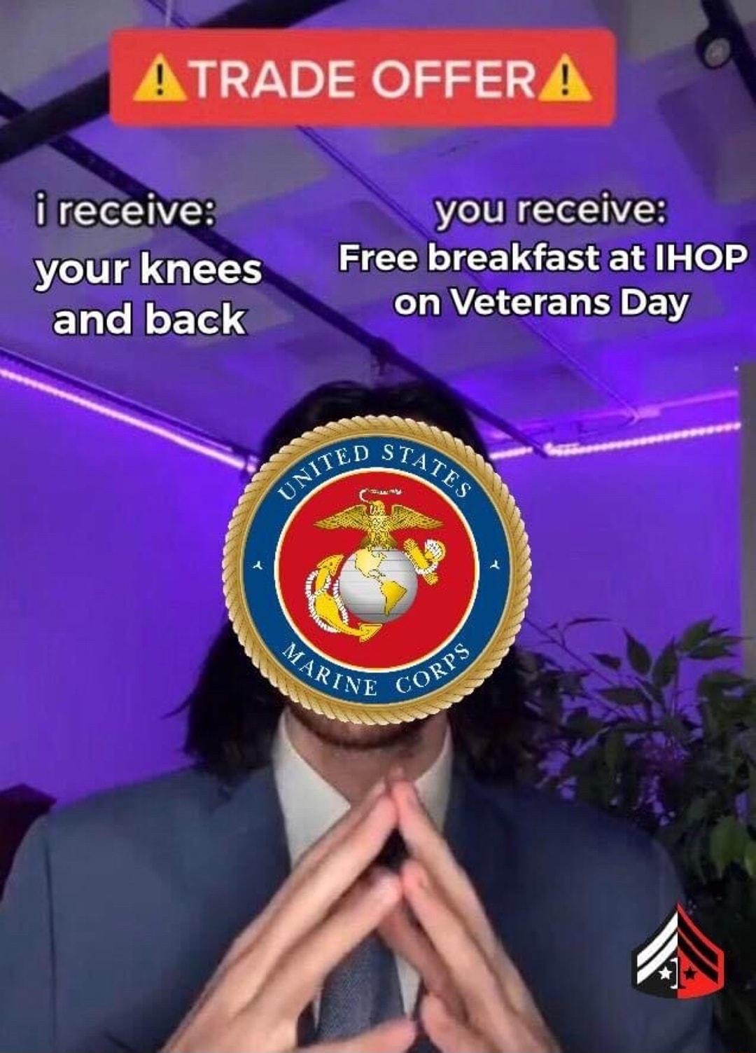 i receive you receive your knees HCEN I GE S G131 g 0 and back on Veterans Day