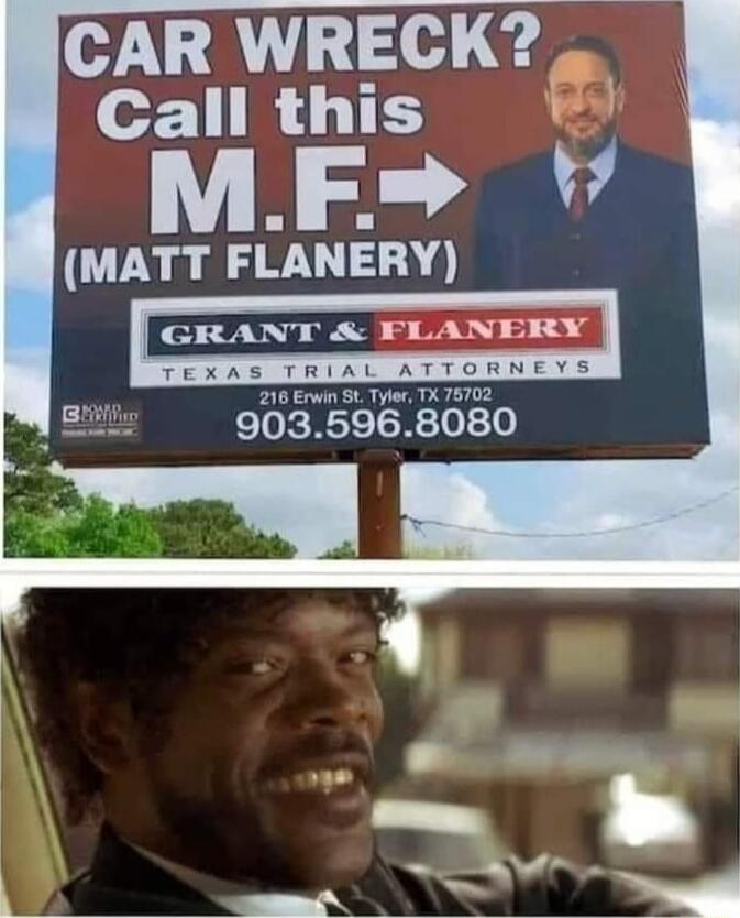 CAR WRECK call this ME MATT FLANERY