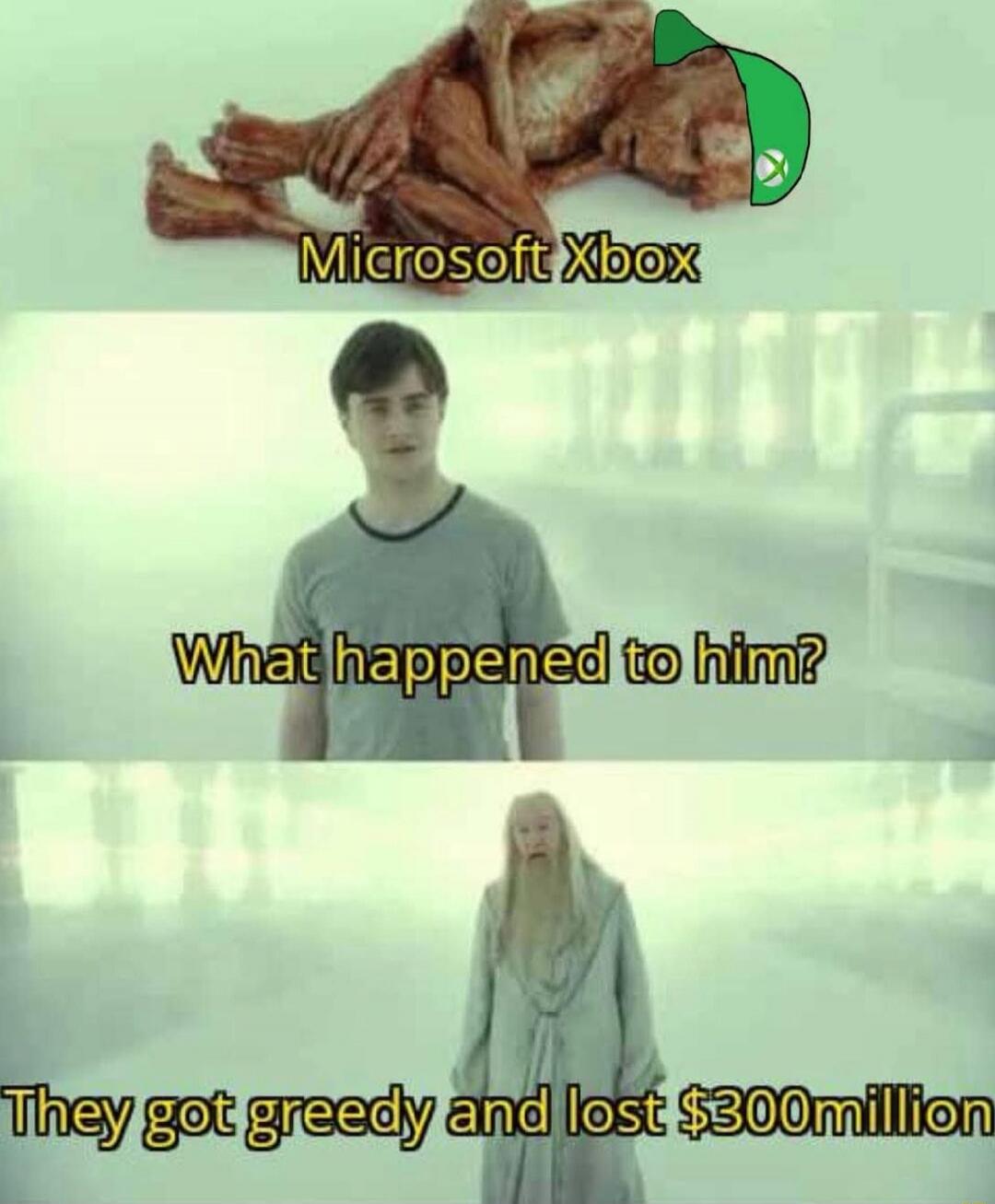 Microsoft Xbox
What happened to him?
They got greedy and lost $300million