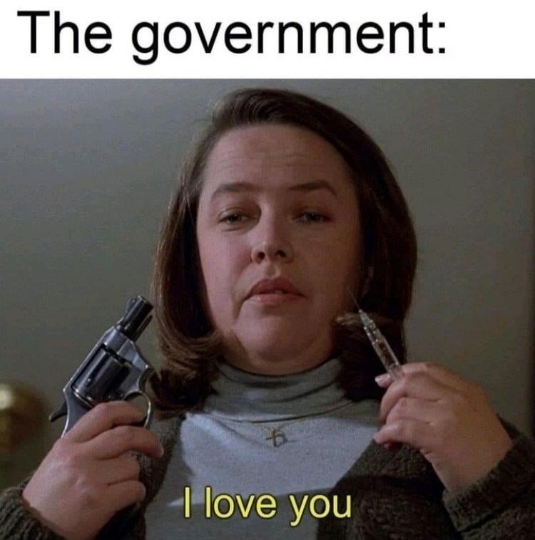 The government: I love you