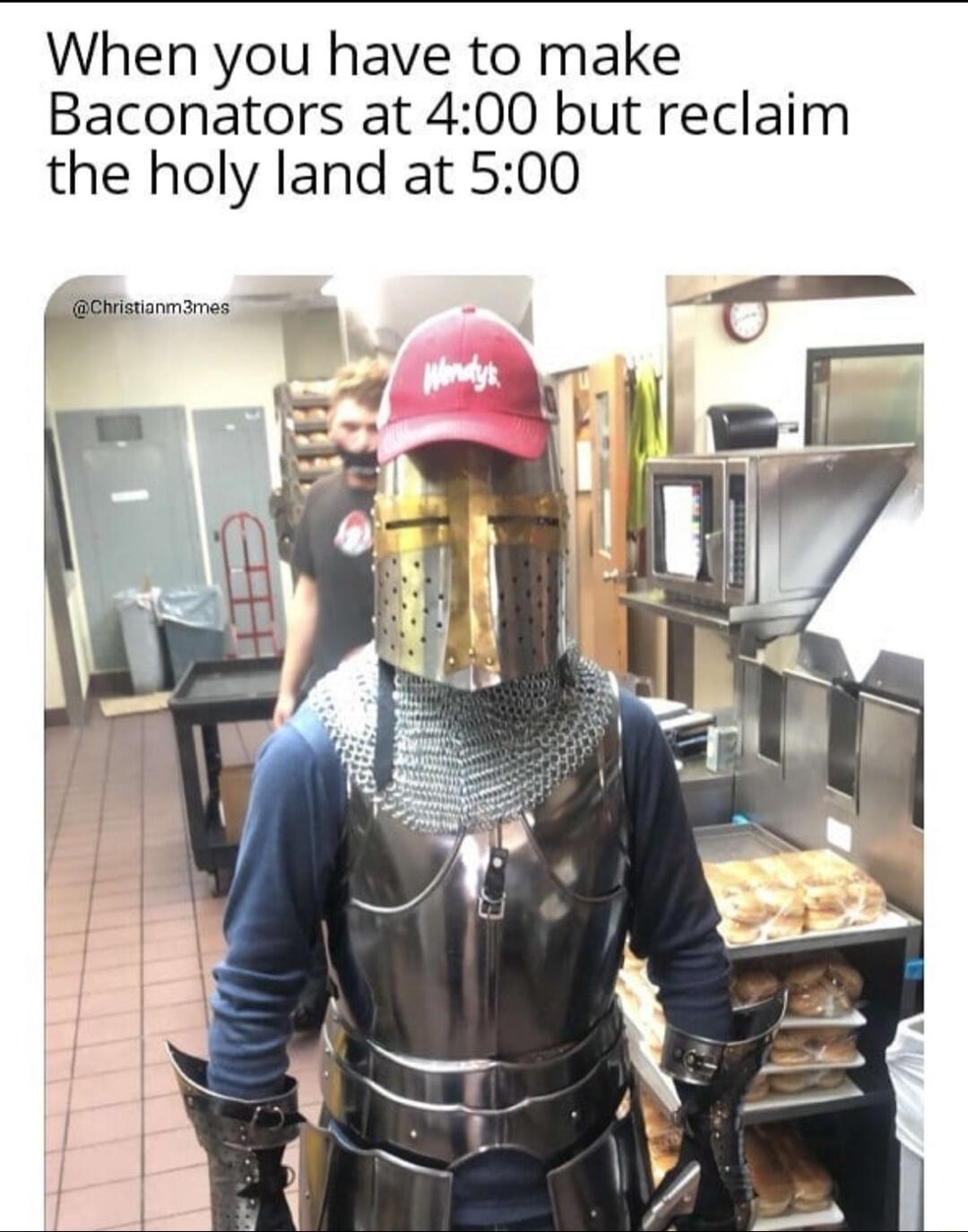 When you have to make Baconators at 400 but reclaim the holy land at 500