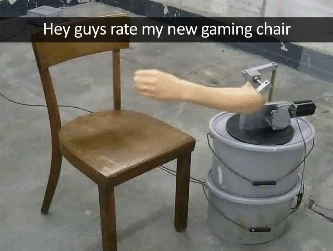 ey guys rate my new gaming chair