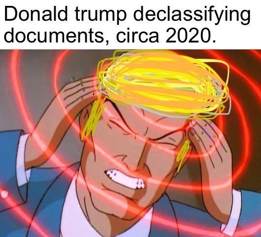 Donald trump declassifying documents circa 2020
