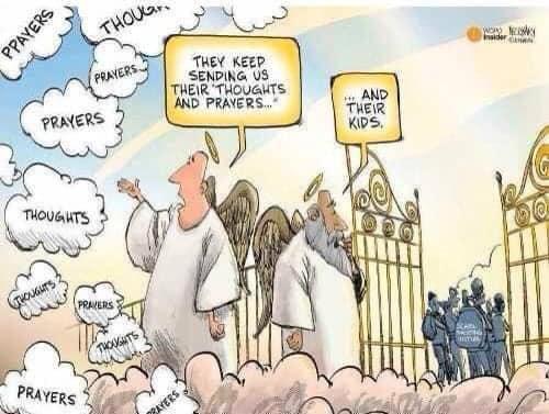 L qweekee SENDING US THEIR THOUGHTS AND PRAYERS