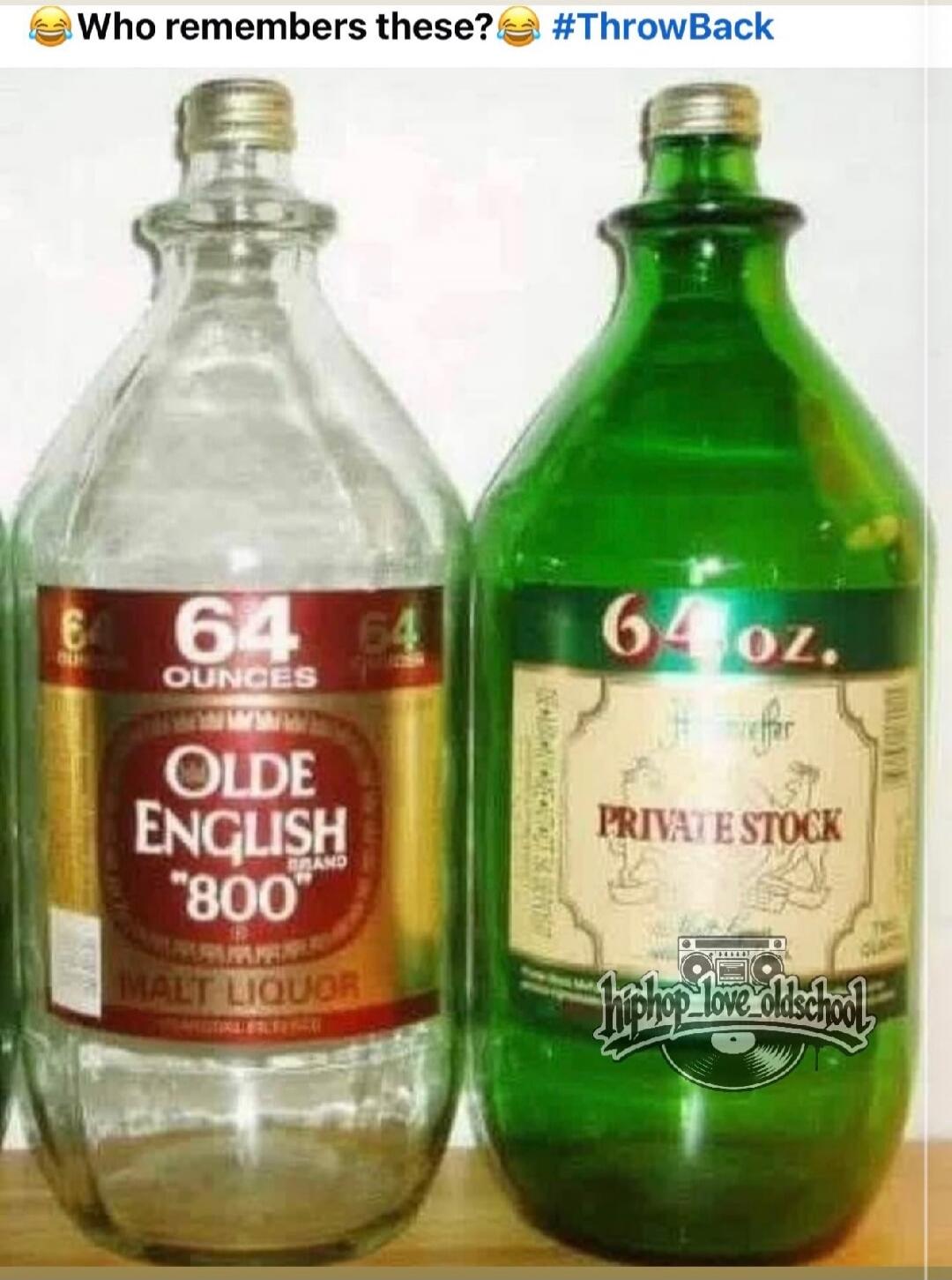 Who remembers these? 😂 #ThrowBack 64 OUNCES OLDE ENGLISH BRAND 