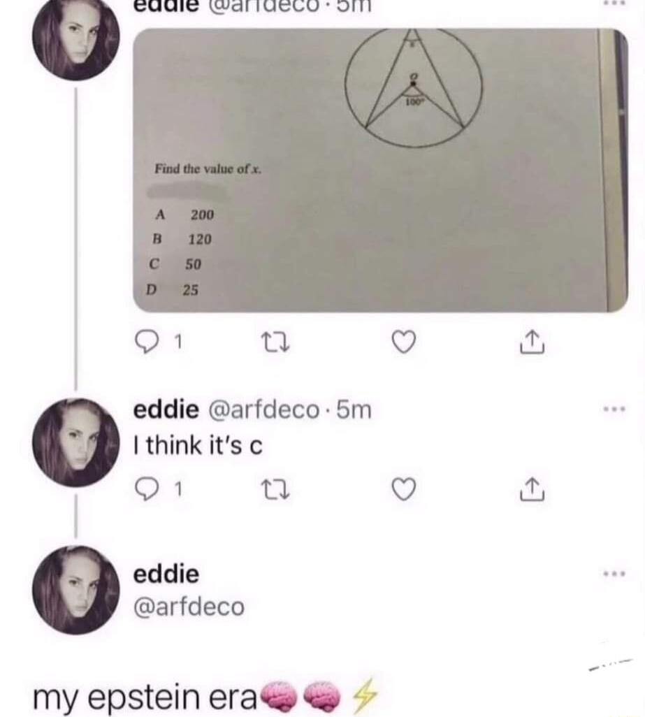 W PO o T Q eddie arfdeco 5m I think its o1 o Q W eddie arfdeco my epstein erae