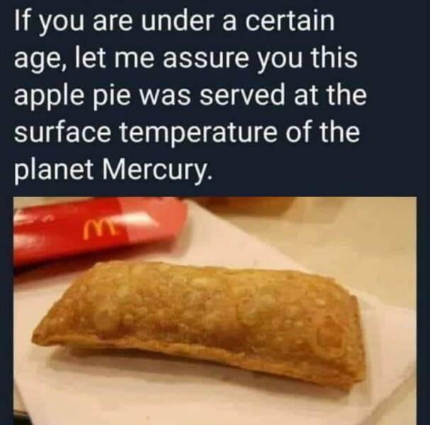 If you are under a certain ELCAEENEERSICRYIR G apple pie was served at the surface temperature of the planet Mercury s