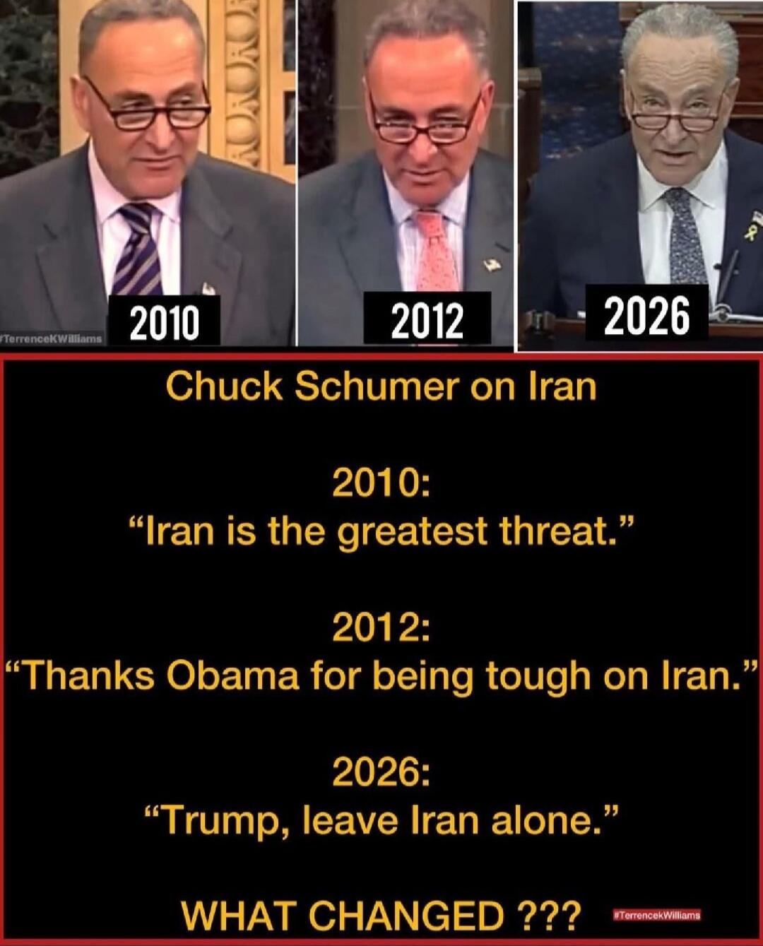2010 2012 2026 Chuck Schumer on Iran 2010: 