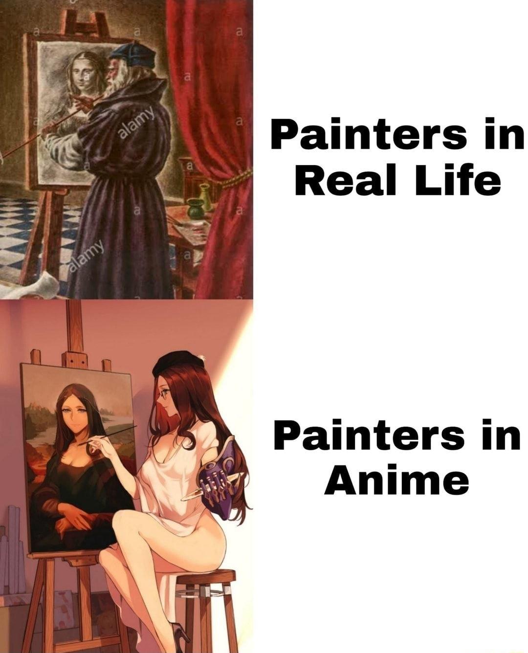 i Painters in i Real Life Painters in Anime