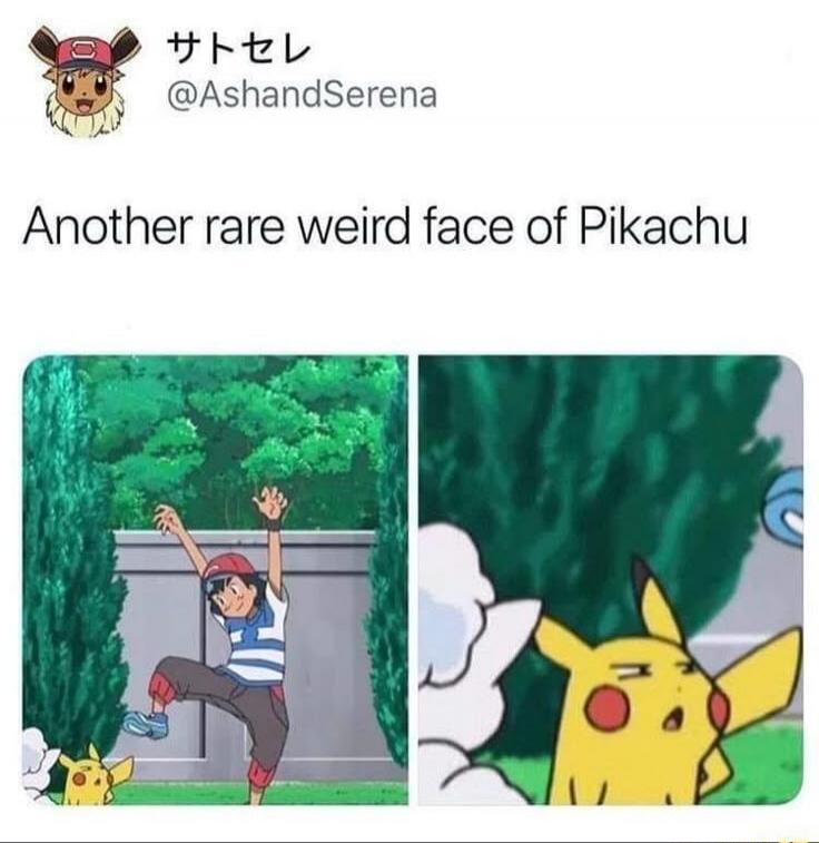Another rare weird face of Pikachu