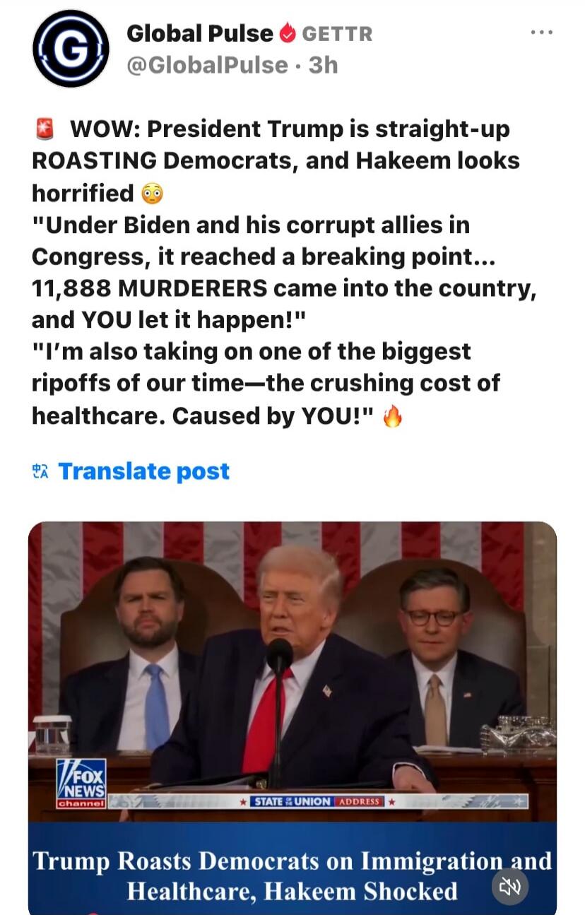 WOW: President Trump is straight-up ROASTING Democrats, and Hakeem looks horrified 😳 