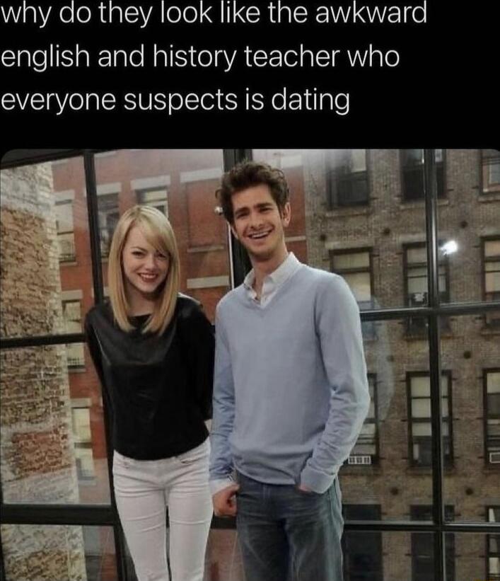 aAeehtalcAelol QL CRUERIVI Vo english and history teacher who everyone suspects is dating