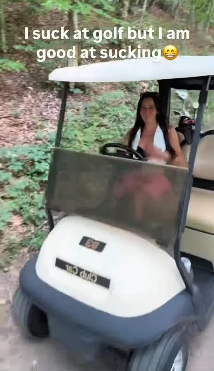 I suck at golf but I am good at sucking 😊
