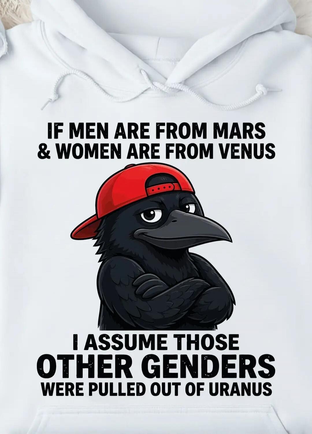 IF MEN ARE FROM MARS & WOMEN ARE FROM VENUS I ASSUME THOSE OTHER GENDERS WERE PULLED OUT OF URANUS