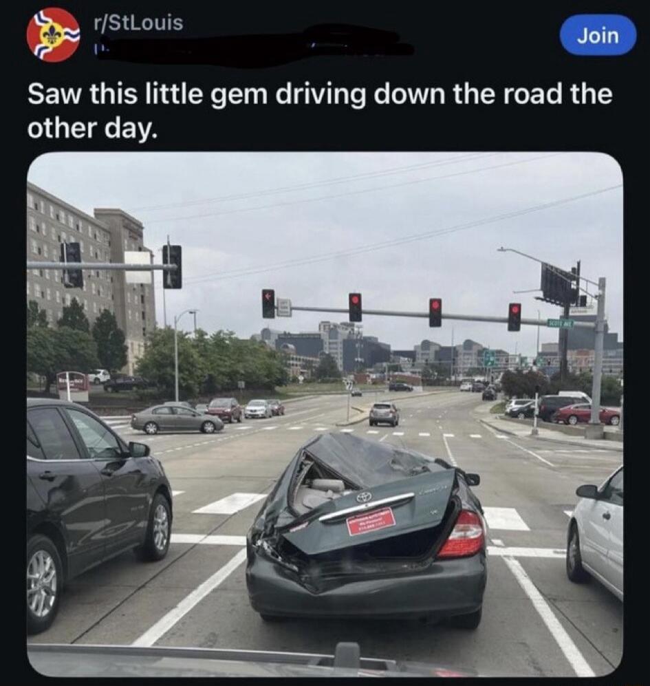 r/StLouis Join Saw this little gem driving down the road the other day.