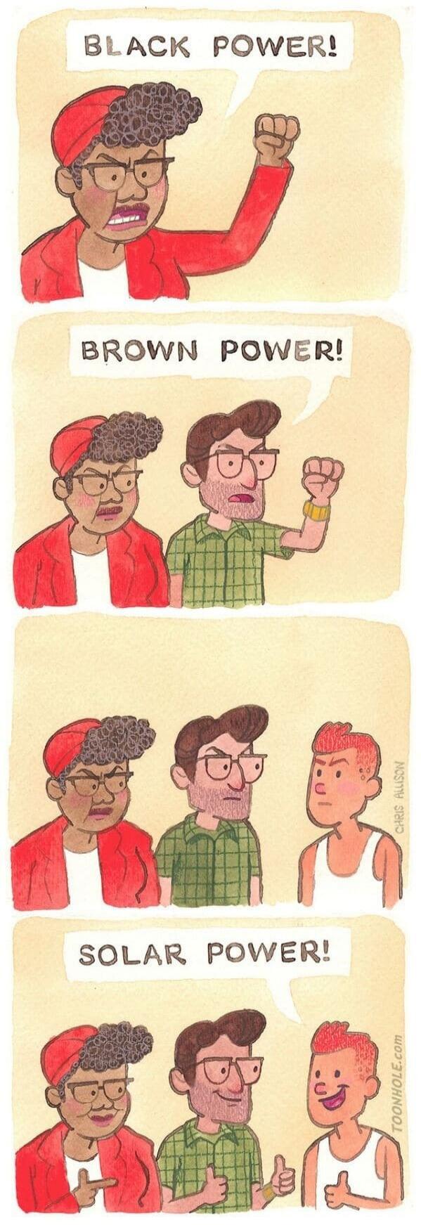 BLACK POWER! BROWN POWER! SOLAR POWER!