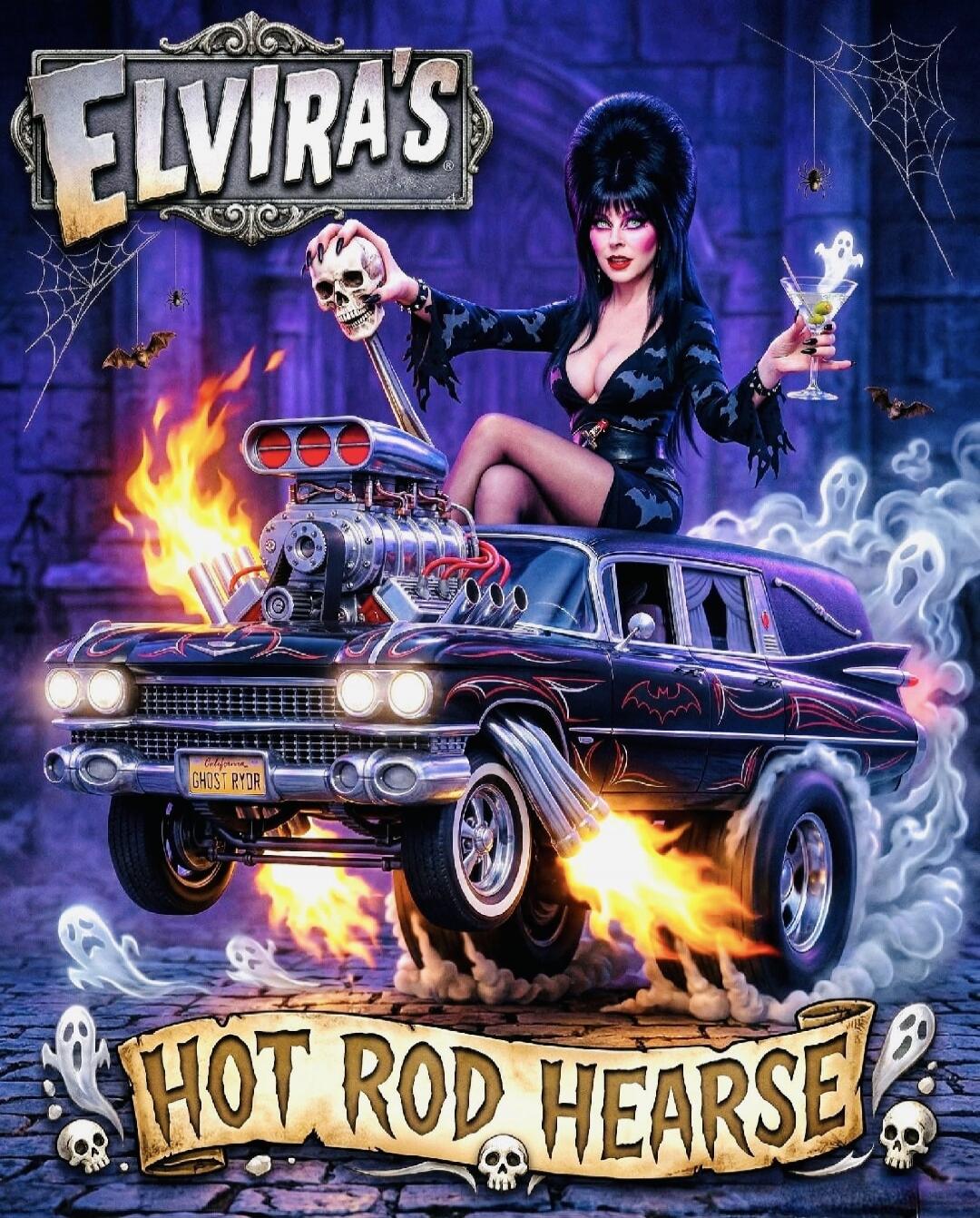 ELVIRA'S GHOST RYDR HOT ROD HEARSE