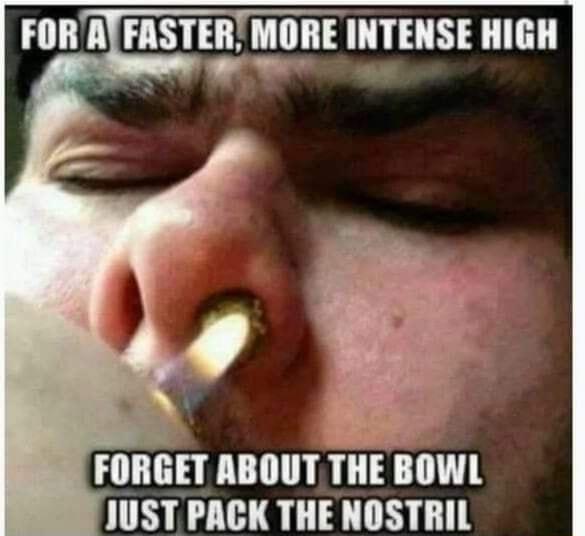 FORAYFASTER MORE INTENSE HIGH FORGET ABOUT THE BOWL JUST PACK THE NOSTRIL