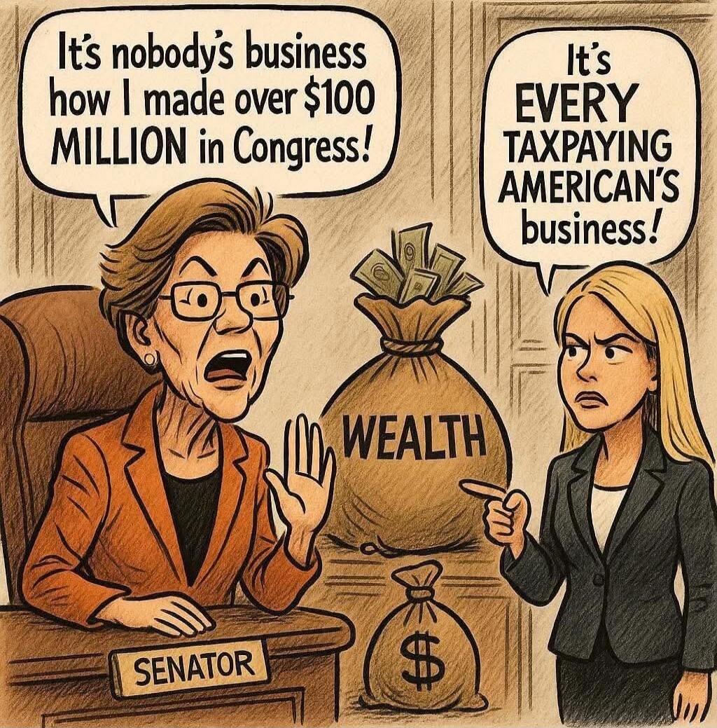 It's nobody's business how I made over $100 MILLION in Congress! It's EVERY TAXPAYING AMERICAN'S business!