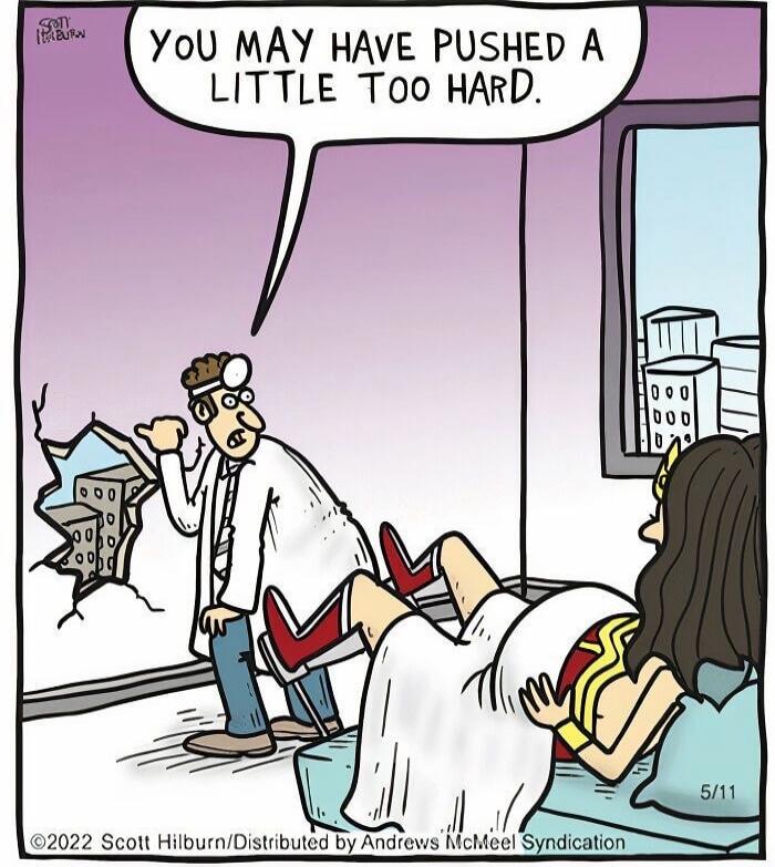 YOU MAY HAVE PUSHED A LITTLE TOO HARD.