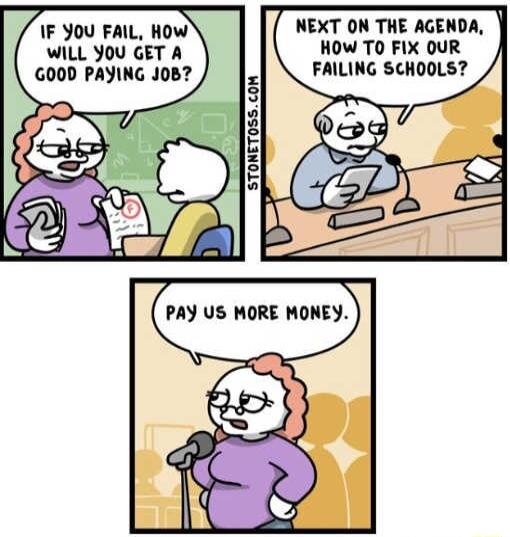 IF YOU FAIL How WILL YOU GET A GOOD PAYING JoB STONET0SS COM NEXT ON THE AGENDA HOW TO FiIX OUR FAILING SCHOOLS e i