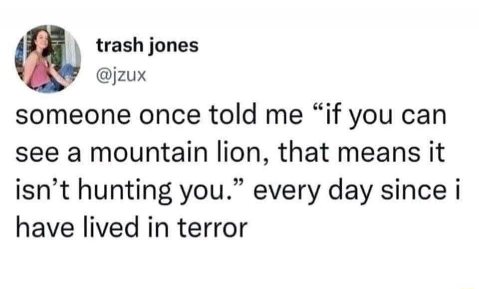 trash jones @jzux someone once told me 