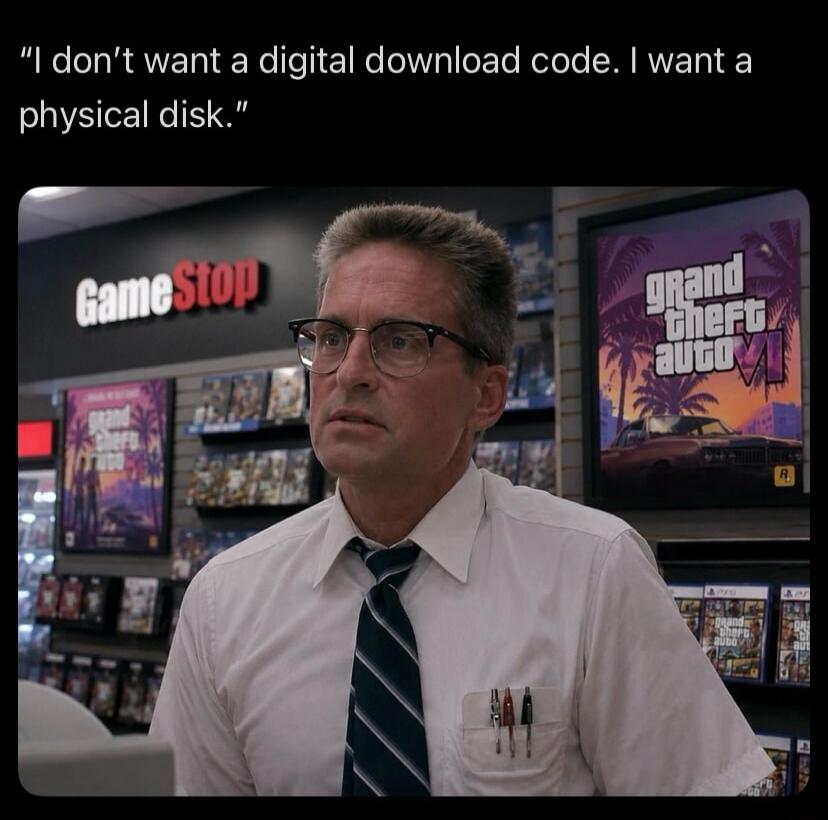 I don't want a digital download code. I want a physical disk. GameStop Grand Theft Auto VI