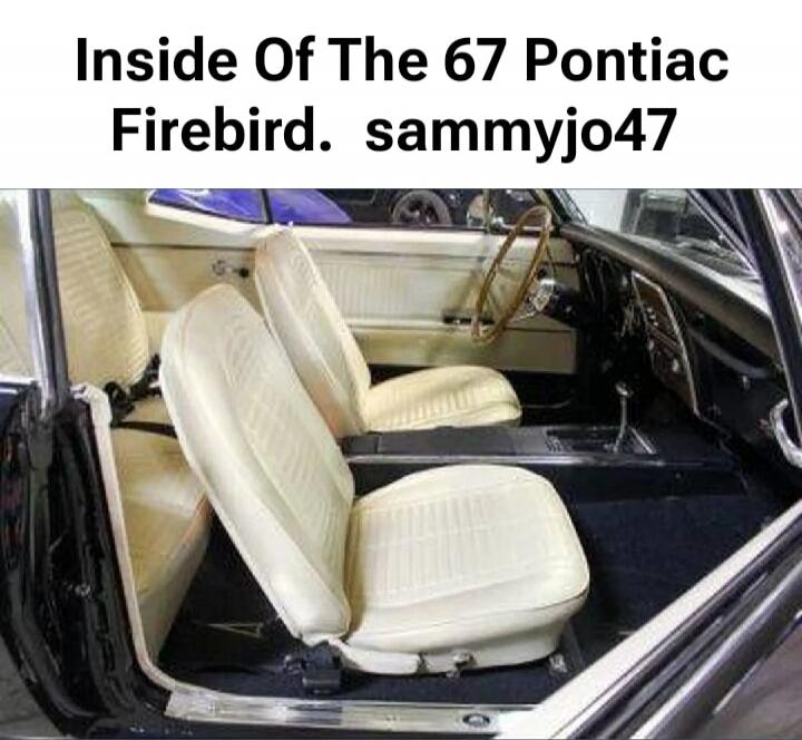 Inside Of The 67 Pontiac Firebird. sammyjo47