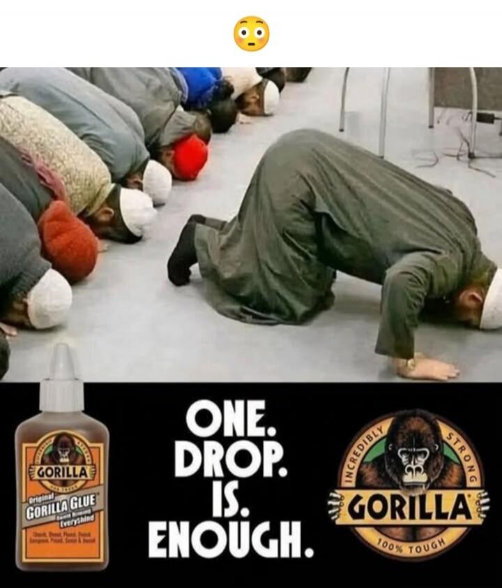 ONE. DROP. IS. ENOUGH. Gorilla Glue. Original Gorilla Glue. Incredibly Strong. 100% Tough.