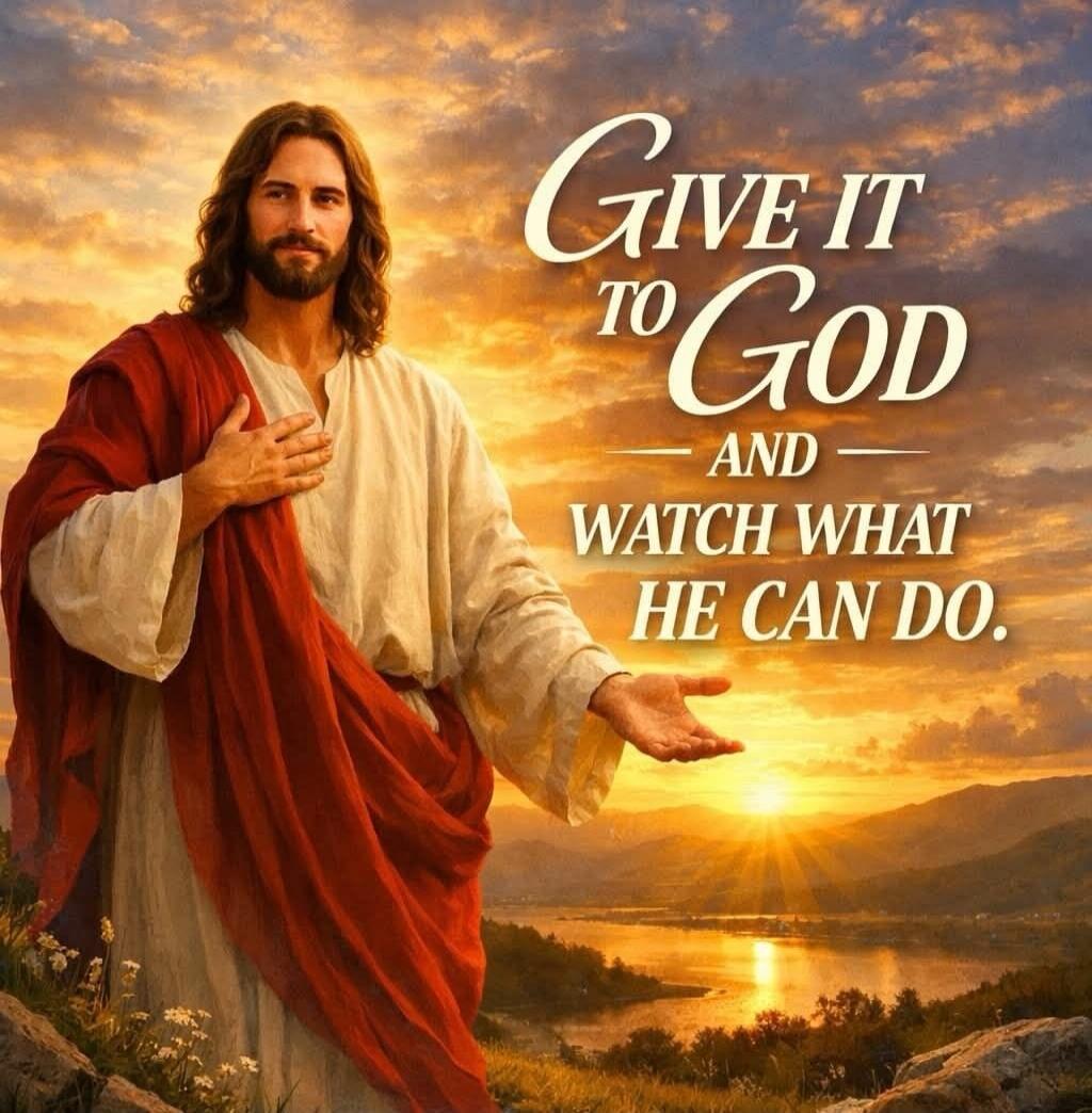 GIVE IT TO GOD AND WATCH WHAT HE CAN DO.