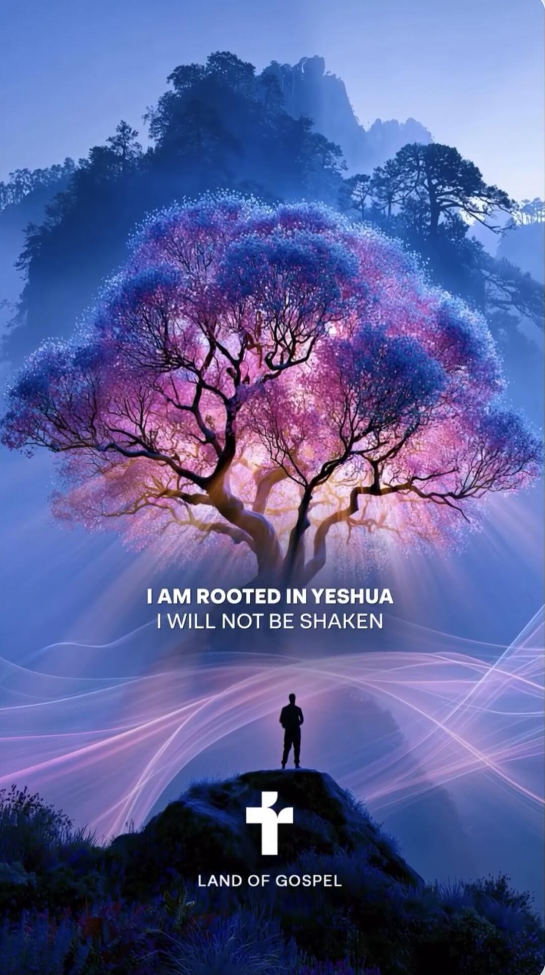 I AM ROOTED IN YESHUA I WILL NOT BE SHAKEN LAND OF GOSPEL