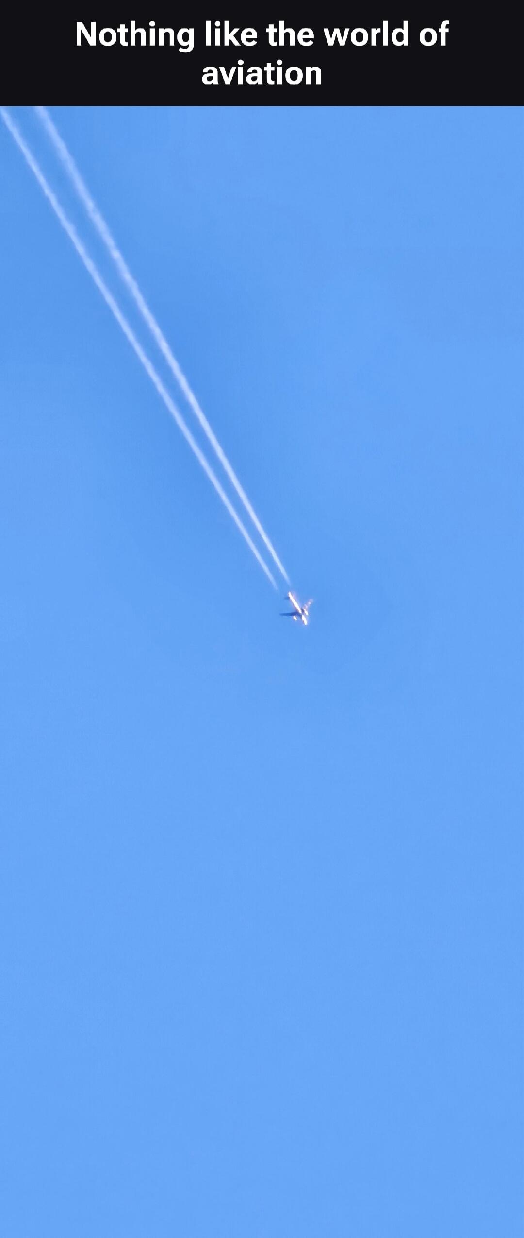 Nothing like the world of aviation