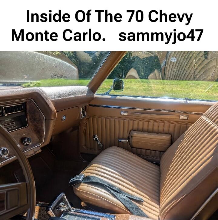 Inside Of The 70 Chevy Monte Carlo. sammyjo47 Session ID: 1040104.