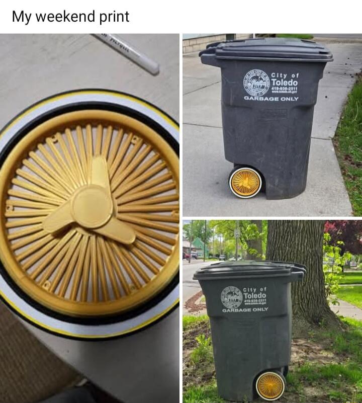 My weekend print. City of Toledo. GARBAGE ONLY.